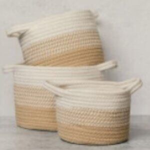 ROPE BASKETS - SET OF 3